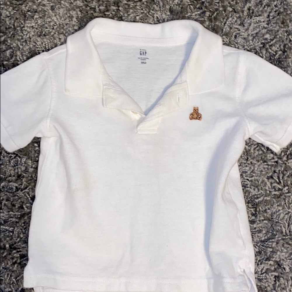 18-24 month white polo